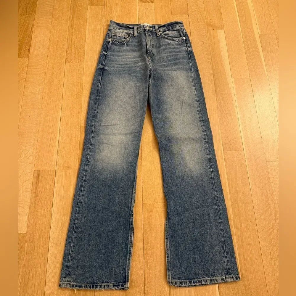 Classic Blue Women's Jeans with slit from Zara